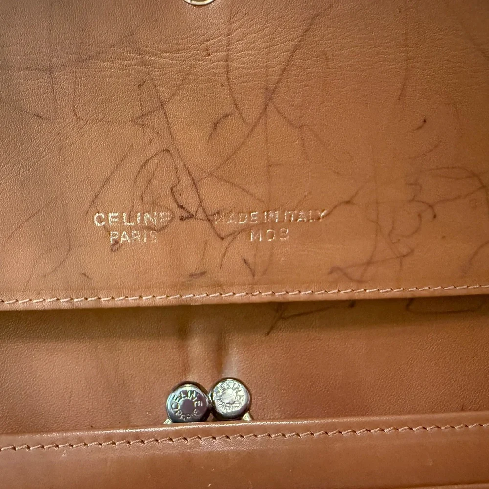 Authentic Celine Macadam Long Kiss Lock Wallet - Picture 13 of 16